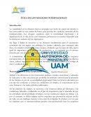ÉTICA EN LOS NEGOCIOS INTERNACIONALES