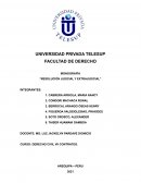 Resolución judicial y extrajudicial