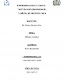 PRIMER TALLER Método científico