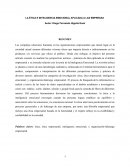 LA ÉTICA E INTELIGENCIA EMOCIONAL APLICADA A LAS EMPRESAS