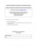 MASTER EN DIRECCIÓN Y GESTIÓN DE ACTIVIDADES TURÍSTICAS