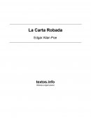 La Carta Robada Edgar Allan Poe