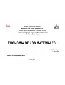 ECONOMIA DE LOS MATERIALES
