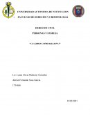 DERECHO CIVIL PERSONAS Y FAMILIA “CUADRO COMPARATIVO”