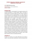 INTERCULTURALIDAD, IDENTIDAD Y EQUIDAD DE GÉNERO EN LA EDUCACIÓN