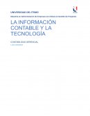 La importancia de la información contable y la tecnología