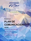 CREA UN PLAN DE ACCION PARA COMUNICACION INTERNA Y EXTERNA