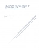 REFLEXIÓN CRÍTICA SOBRE LA INVESTIGACIÓN HISTÓRICA Y ECONÓMICA DE MÉXICO