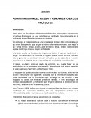 Administración del riesgo y rendimiento en los proyectos