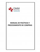 MANUAL DE POLÍTICAS Y PROCEDIMIENTO DE COMPRAS