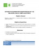 ESTUDIO DE SUPERFICIES EQUIPOTENCIALES Y SU RELACIÓN CON EL CAMPO ELÉCTRICO