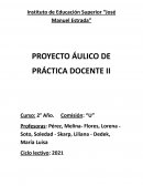 Proyecto áulico de práctica docente