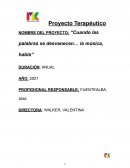 Proyecto Terapéutico DE MUSICOTERAPIA