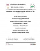 Investigacion social acerca de las razones principales por las que renuncia el personal en una maquiladora