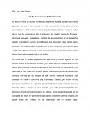 El fin de un mundo. Reflexión escrita