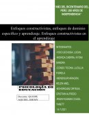 ENFOQUES CONSTRUCTIVISTAS EN EL APRENDIZAJE