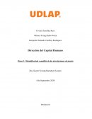 Identificación y análisis de las descripciones de puesto
