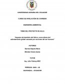 Impacto del deshielo del Ártico, como efecto del calentamiento global causado por acciones del ser humano