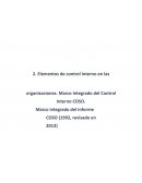 Marco Integrado del Control Interno COSO