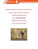 Actividad Integradora 4 “Literatura y pluriculturalidad”
