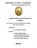 RECTIFICADOR CONTROLADO MONOFASICO DE MEDIA ONDA Y ONDA COMPLETA