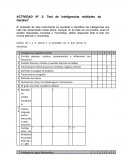 Test - Teoría de las inteligencias múltiples