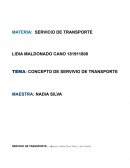 CONCEPTO DE SERVICIO DE TRANSPORTE