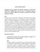 TALLER TUTORIA CUATRO DE RIESGOS EN EL TRABAJO SALUD OCUPACIONAL