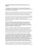 ANÁLISIS DE SENTENCIA DE INCONSTITUCIONALIDAD DE LEY DE AMNISTIA