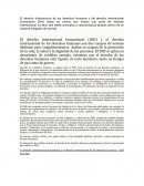 El derecho internacional humanitario (DIH)