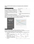 Efecto del tamaño de partícula y de la temperatura sobre la velocidad de la reacción