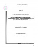 ¿Qué estrategias educativas propician la disminución de delitos cometidos por parte de los adolescentes de 12 a 16 años?