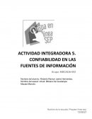 Confiabilidad en las fuentes de información