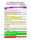 EL PATRIARCADO DEL SALARIO. CRITICAS FEMINISTAS AL MARXISMO
