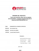 Toma de inventario físico de los equipos de transmisión y equipos de generación de la empresa Electrocentro S.A.
