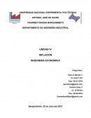 INFLACIÓN. INGENIERIA ECONOMICA