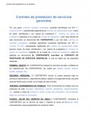Contrato de prestación de servicios modelo