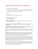 Análisis de datos calitativos