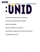 PRIMERA Y SEGUNDA PARTE DEL PROYECTO DE APLICACIÓN empresa TextilMex