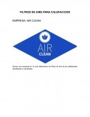 Reporte de proceso de filtros de aire