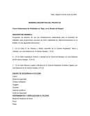 MEMORIA DESCRIPTIVA DEL PROYECTO. TRAMOS DE INSTALACION SUBTERRANEA PROYECTADA