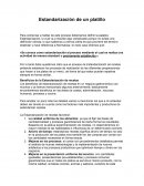 ¿Qué es estandarización?