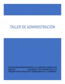 Introducción al taller de administración