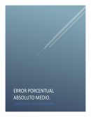 Error Porcentual Absoluto Medio (MAPE)