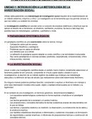 METODOLOGÍA DE LA INVESTIGACIÓN SOCIAL