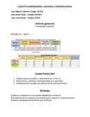 LOGÍSTICA EMPRESARIAL NACIONAL E INTERNACIONAL