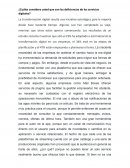 ¿Cuáles considera usted que son las deficiencias de los servicios digitales?