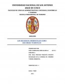 LOS RECURSOS AMBIENTALES COMO RECURSOS TURÍSTICOS