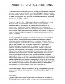 Arquitectura paleocristiana