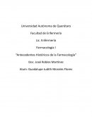 Antecedentes históricos de la farmacología